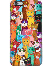 Load image into Gallery viewer, Colorful Cartoon Cat Face Gift For Cat Lovers Phone case