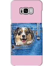 Load image into Gallery viewer, Australian Shepherd In Denim Pocket Gift For Dog Lovers Phone case