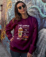 Load image into Gallery viewer, The Quarantine Time With Yarn And Coffee Gift For Women Sweatshirt