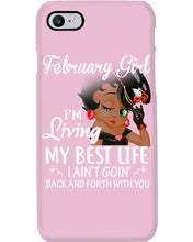 Load image into Gallery viewer, Betty Boop February Girl Living My Best Life Birthday Meaningful Gift Phone case