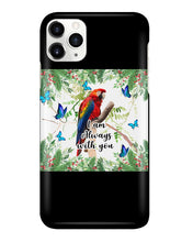 Load image into Gallery viewer, Scarlet Macaw With Butterflies I Am Always With You Gift For Lover Phone case