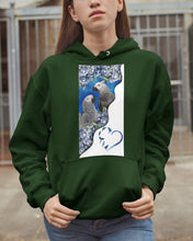 Load image into Gallery viewer, Magical Gray Couple African Parrot Gift For Bird Lovers Hoodie