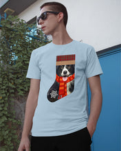 Load image into Gallery viewer, Santa Border Collie In Stock Gift For Dog Lovers Guys Tee