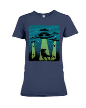 Load image into Gallery viewer, UFA Dinosaur T Rex Sky Full Of Stars Ladies Tee