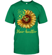 Load image into Gallery viewer, Hair Hustler Sunflower Trending Gift For Friends Guys Tee