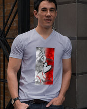 Load image into Gallery viewer, Baseball Peaceful Love Gift For Baseball Lovers Guys V-Neck