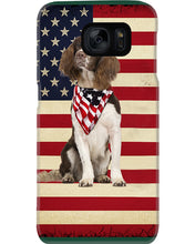 Load image into Gallery viewer, Lovely Phone Case With US Flag Gift For Spaniel Lovers Phone case