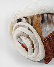 Load image into Gallery viewer, Three Cute Shih Tzu In Bag Gift For Dog Lovers Fleece Blanket