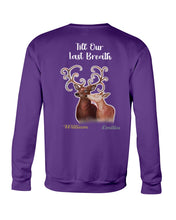 Load image into Gallery viewer, Custom Name Deers Gift For Boyfriend Till Our Last Breath Sweatshirt