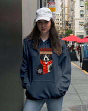 Load image into Gallery viewer, Santa Border Collie In Stock Gift For Dog Lovers Hoodie