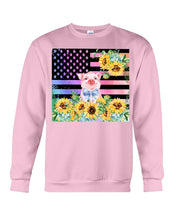 Load image into Gallery viewer, Pig America Flag Sunflower Special Custom Design Sweatshirt