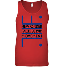 Load image into Gallery viewer, New Order Facd 501981 Movement Simple Unique Custom Design Unisex Tank Top