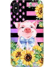 Load image into Gallery viewer, Pig America Flag Sunflower Special Custom Design Phone case