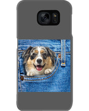 Load image into Gallery viewer, Australian Shepherd In Denim Pocket Gift For Dog Lovers Phone case