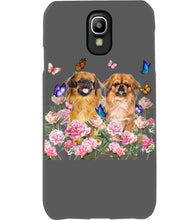 Load image into Gallery viewer, Pekingese With Peonies Gift For Dog Lovers Phone case