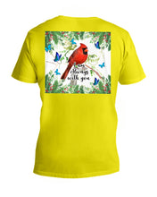 Load image into Gallery viewer, Scarlet Macaw With Butterflies I Am Always With You Gift For Lover Guys V-Neck