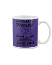Load image into Gallery viewer, A Spoiled Wife Of An October Grumpy Old Man Birthday Meaningful Gift Mug