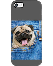 Load image into Gallery viewer, baby Pug In Denim Pocket Gift For Dog Lovers Phone case
