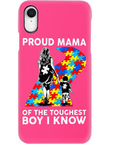 Load image into Gallery viewer, Proud Mama Of The Touchest Boy I Know Autism's Day Gift Phone case