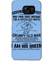Load image into Gallery viewer, A Spoiled Wife Of An October Grumpy Old Man Birthday Meaningful Gift Phone case