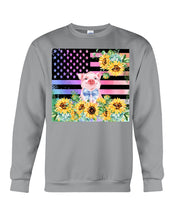 Load image into Gallery viewer, Pig America Flag Sunflower Special Custom Design Sweatshirt