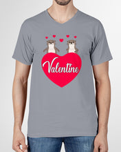 Load image into Gallery viewer, Couple Otter Valentine's Day Gift For Otter Lovers Guys V-Neck
