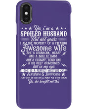 Load image into Gallery viewer, Shes Stubborn Messy And A Brat At Times Black Gift For Husband Phone case