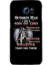 Load image into Gallery viewer, October Man Son Of God Birthday Meaningful Gift For Men Phone case