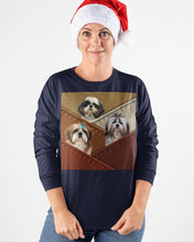 Load image into Gallery viewer, Three Cute Shih Tzu In Bag Gift For Dog Lovers Unisex Long Sleeve