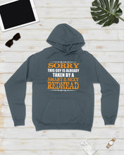 Load image into Gallery viewer, Sorry This Guy Is Already Taken By A Smart And Sexy Redhead Gift For Men Hoodie