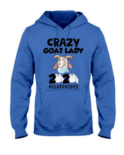 Load image into Gallery viewer, Crazy Goat Lady 2020 Quarantined Gift For Goat Lovers Hoodie