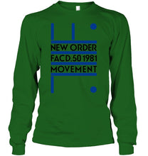 Load image into Gallery viewer, New Order Facd 501981 Movement Simple Unique Custom Design Unisex Long Sleeve