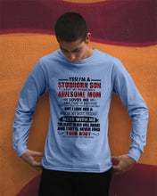Load image into Gallery viewer, A Stubborn Son Of A Freaking Awesome Mom I Love Her Gift For Mama Unisex Long Sleeve