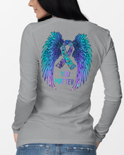 Load image into Gallery viewer, You Matter Ribbon Awareness With Angel Wings Unisex Long Sleeve