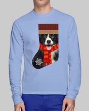Load image into Gallery viewer, Santa Border Collie In Stock Gift For Dog Lovers Unisex Long Sleeve
