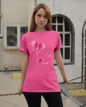 Load image into Gallery viewer, Butterfly Faith Breast Cancer Awareness Meaningful Gift Guys Tee