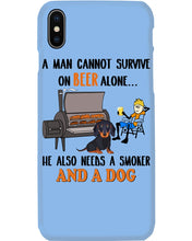 Load image into Gallery viewer, A Man Loves Beer And Dachshund Gift For Dog Lovers Phone case