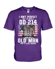 Load image into Gallery viewer, I Ain't Perfect But I Do Have A DD-214 For An Old Man Trending Guys V-Neck