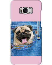 Load image into Gallery viewer, baby Pug In Denim Pocket Gift For Dog Lovers Phone case