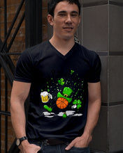 Load image into Gallery viewer, Basketball Saint Patrick's Day Gift For Basketball Lovers Guys V-Neck
