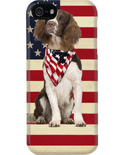 Load image into Gallery viewer, Lovely Phone Case With US Flag Gift For Spaniel Lovers Phone case