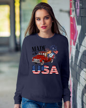 Load image into Gallery viewer, Horse Made In The America Red Car Gift For Horse Lovers Sweatshirt