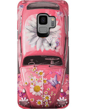 Load image into Gallery viewer, Pink Phone Case With Flowers And Butterfly Gift For Pink Lovers Phone case