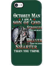 Load image into Gallery viewer, October Man Son Of God Birthday Meaningful Gift For Men Phone case
