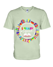 Load image into Gallery viewer, Librarian Library Squad Special Custom Design For Book Lovers Guys V-Neck