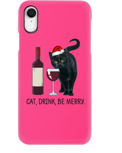 Load image into Gallery viewer, Cat Drink And Be Merry Meaningful Gift For Women Phone case
