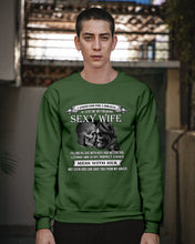 Load image into Gallery viewer, Shes Stubborn Messy And A Brat At Times Black Gift For Husband Sweatshirt