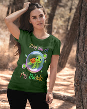 Load image into Gallery viewer, Vintage Funny Stay Out Of My Bubble Gift For Turtle Lovers Ladies Tee