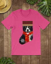 Load image into Gallery viewer, Santa Border Collie In Stock Gift For Dog Lovers Guys Tee