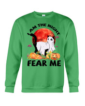 Load image into Gallery viewer, I Am The Night Fear Me Ghost Cat Gift For Cat Lovers Sweatshirt